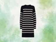 Whistles Stripe Crew Neck Knit Dress (Image via Whistles)